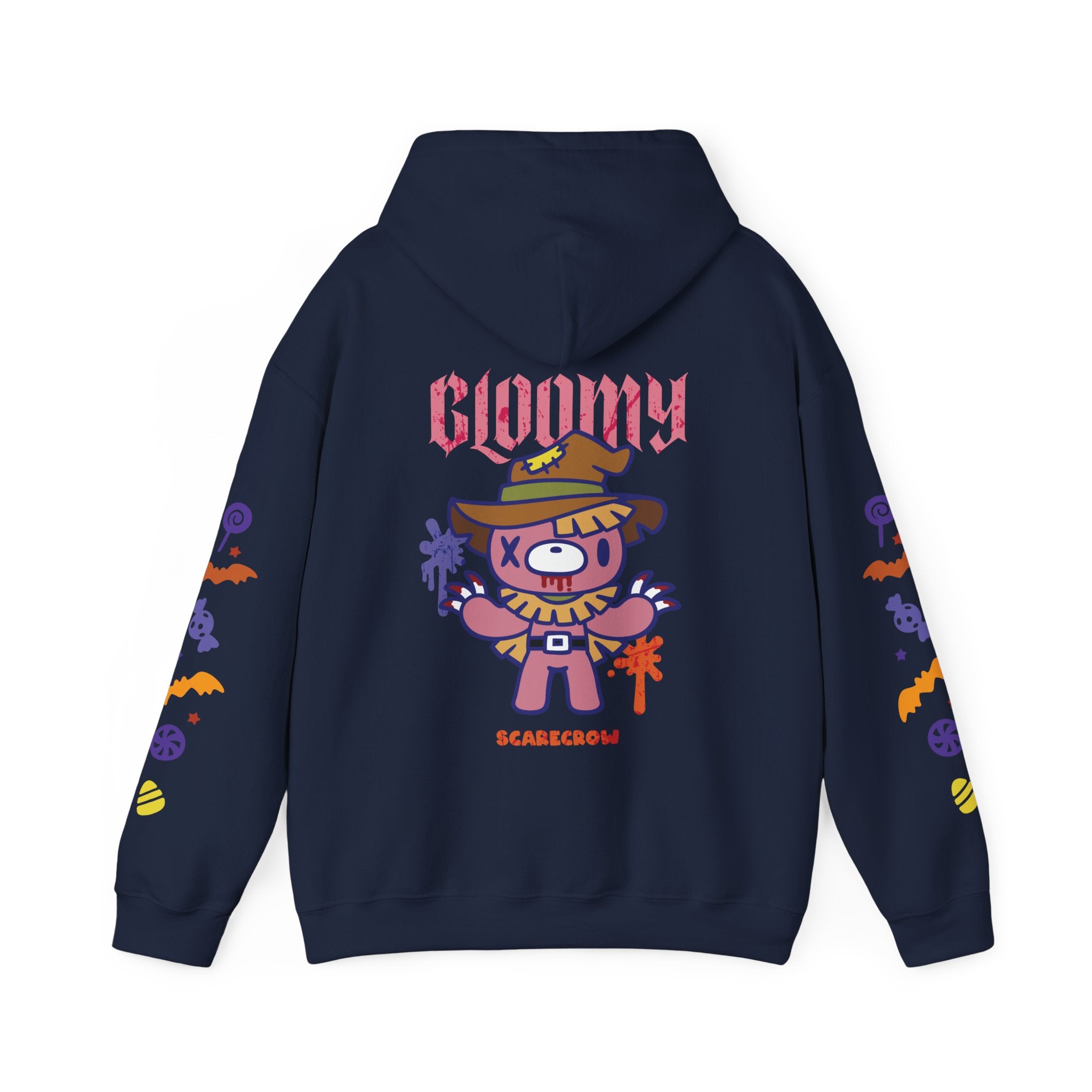 Halloween Scarecrow Gloomy Bear Hoodie